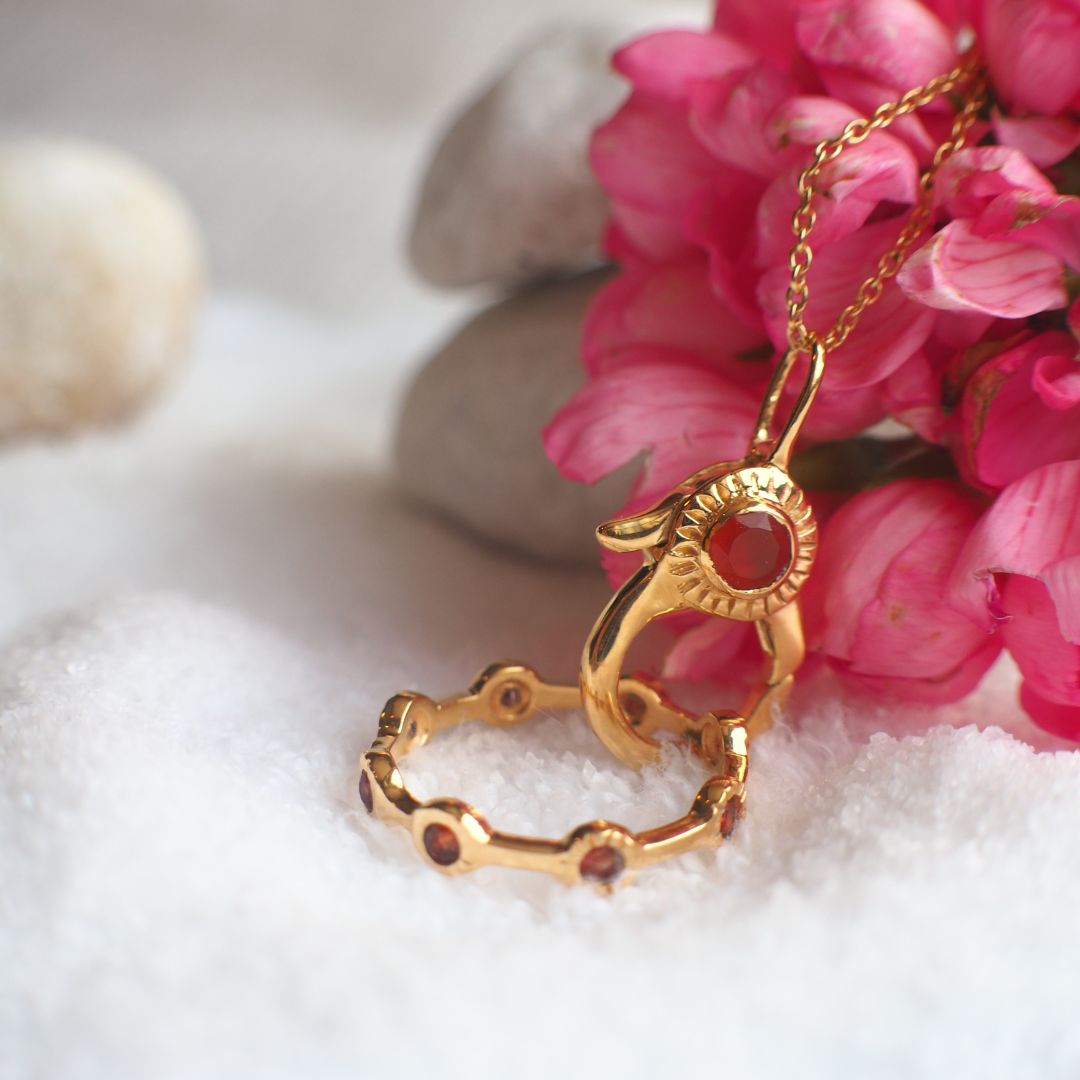 Collar-Ama Hook-Cornalina