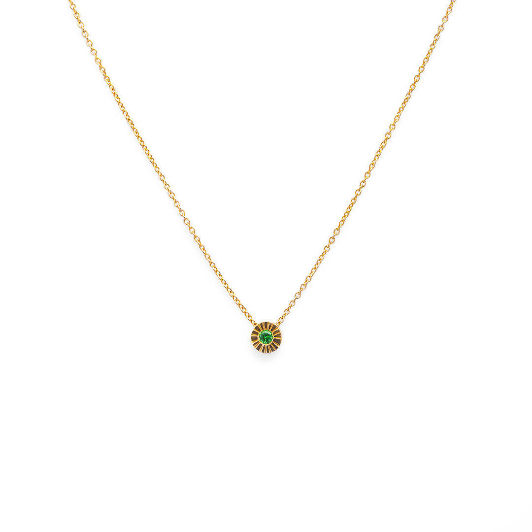 Necklace Mini Sun – Tsavorite