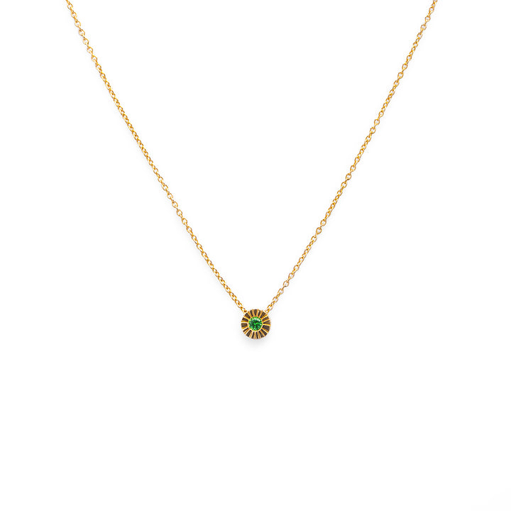 Necklace Mini Sun – Tsavorite