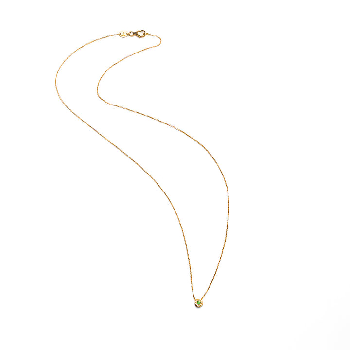 Necklace Mini Sun – Tsavorite