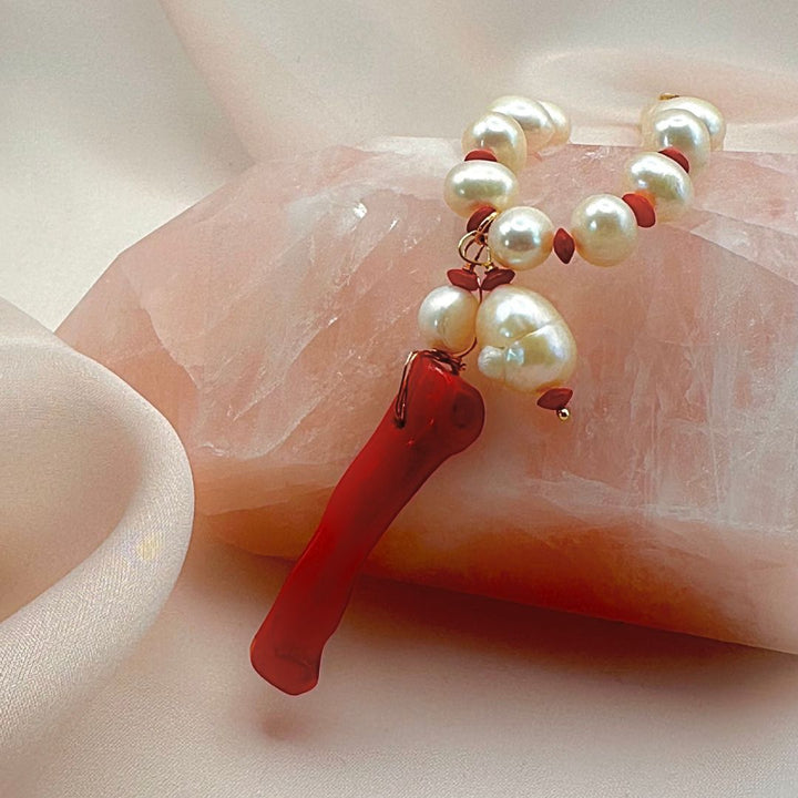 Pearls & Corals Necklace