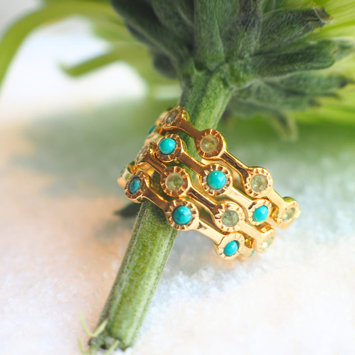 Ring Infinity Sun-Turquoise