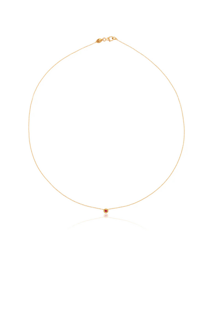 Necklace Mini Sun – Ruby