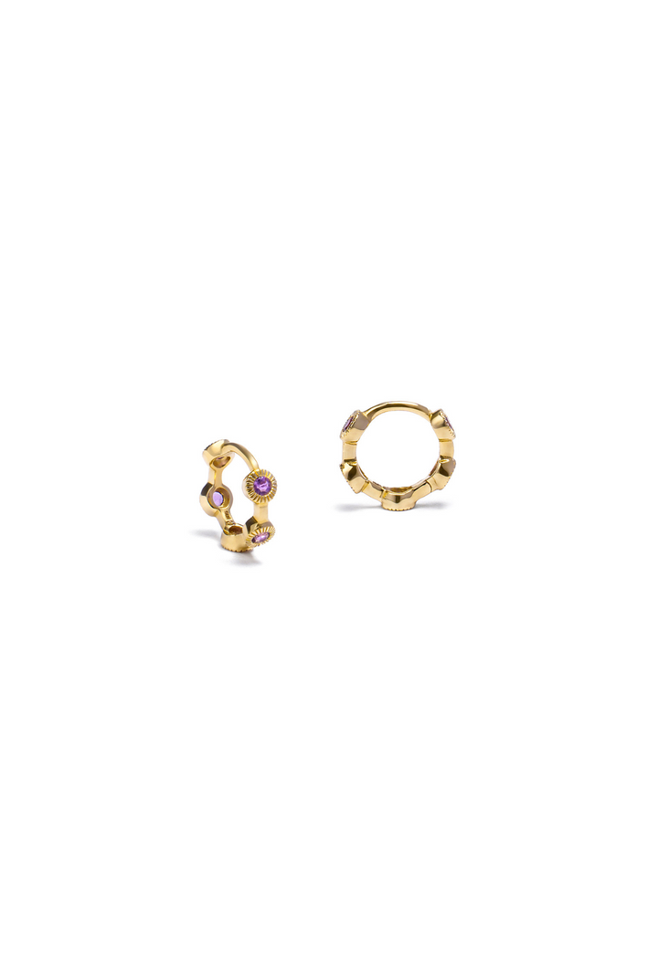 Aros Mini Sol – Amatista 