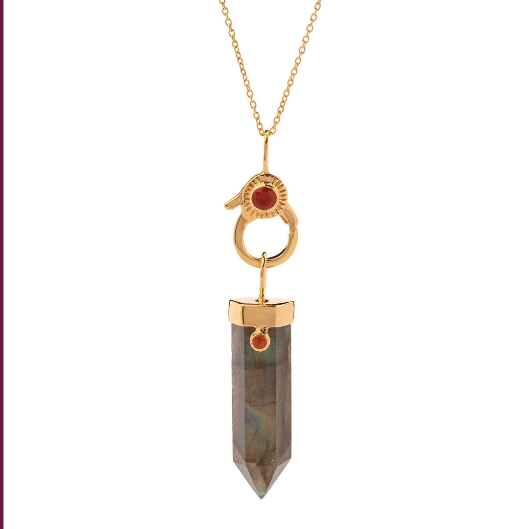 Collier Pendule Céleste Labradorite