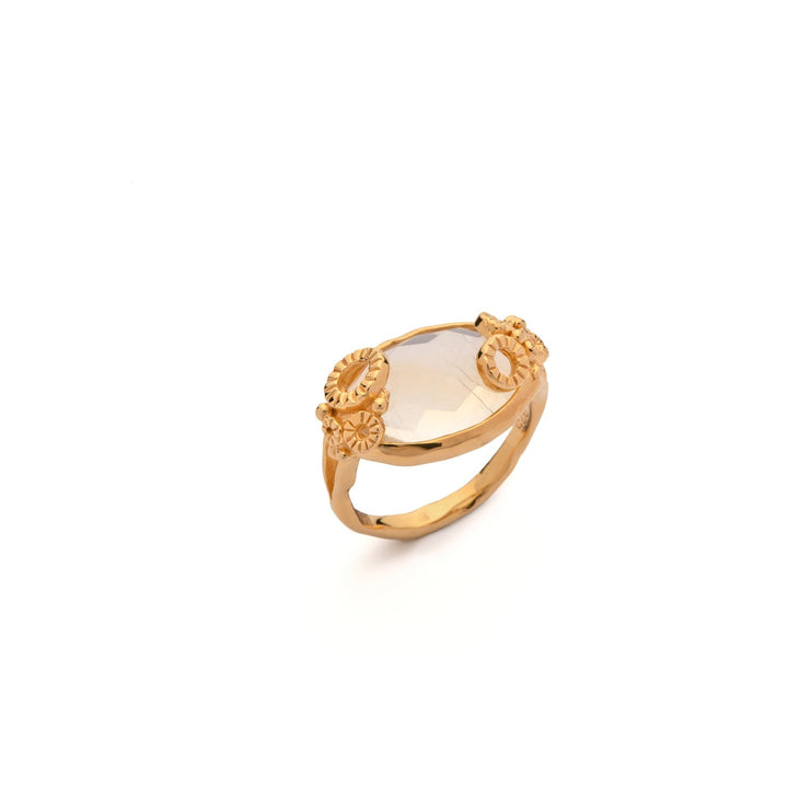 Bague SunFlora-Citrine