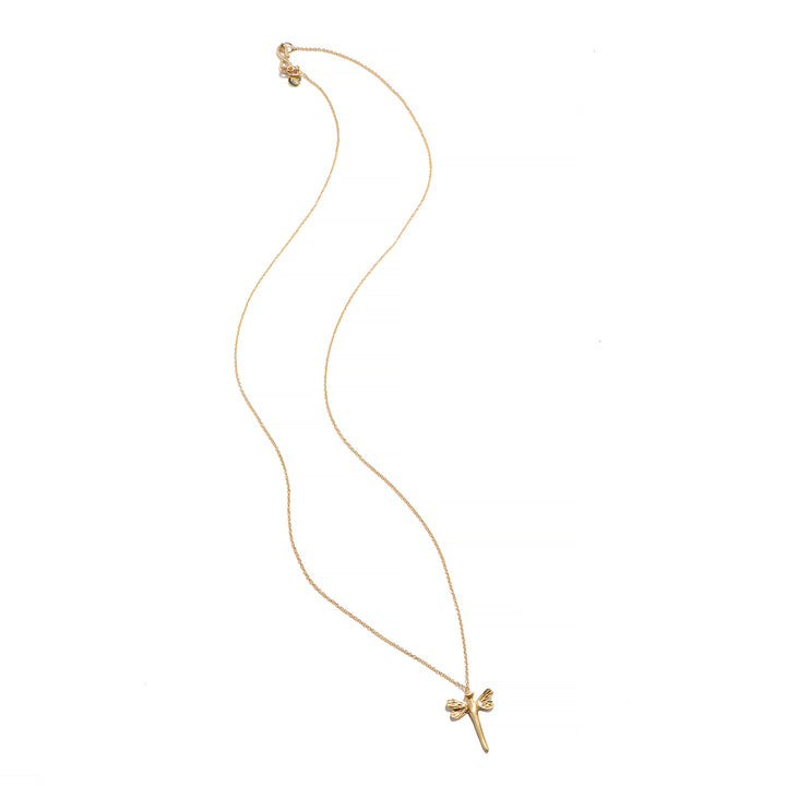 Gold Dragonfly Necklace
