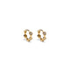 Gold & Diamonds Mini Hoop Earring