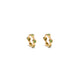Gold & Tsavorites Mini Hoop Earring