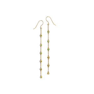 Gold & Emerald Swing Earring