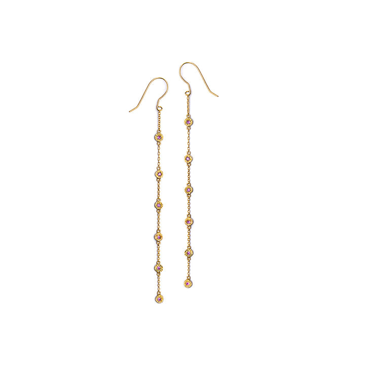 Boucle d'oreille Swing en or et améthystes