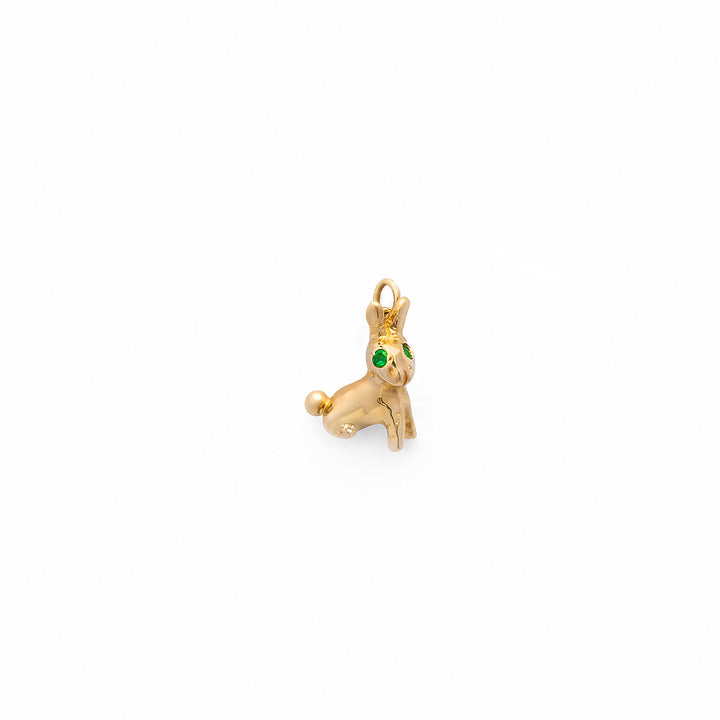 Gold & Emeralds Running Illusion  Charm