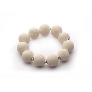 White Coral Tchicklet Bracelet