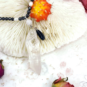 Quartz & Spinel Protect Your Intention Necklace