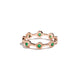 Gold & Emeralds 8 Suns Ring