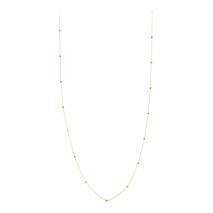Long Mini Sun Necklace – Precious Stones