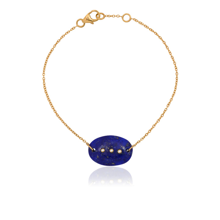 Pulsera Mystic Stone – Lapis lazuli y diamantes