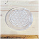 Selenite Flower of life engraved plate