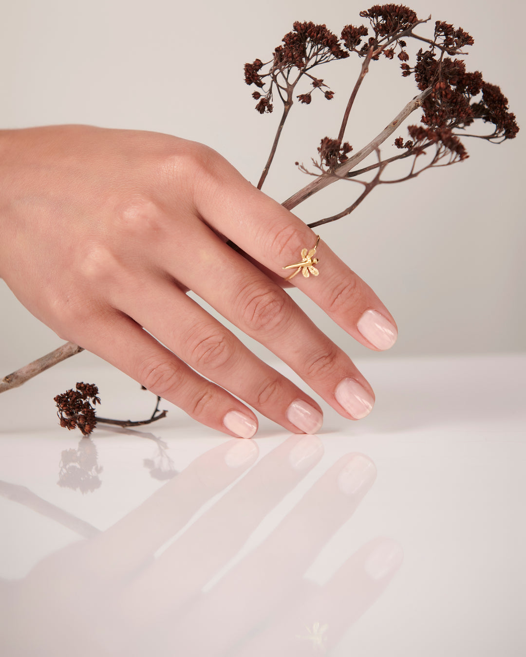Bague Ciel Bleu en Or Jaune